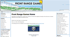 Desktop Screenshot of frontrangegames.com