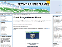 Tablet Screenshot of frontrangegames.com